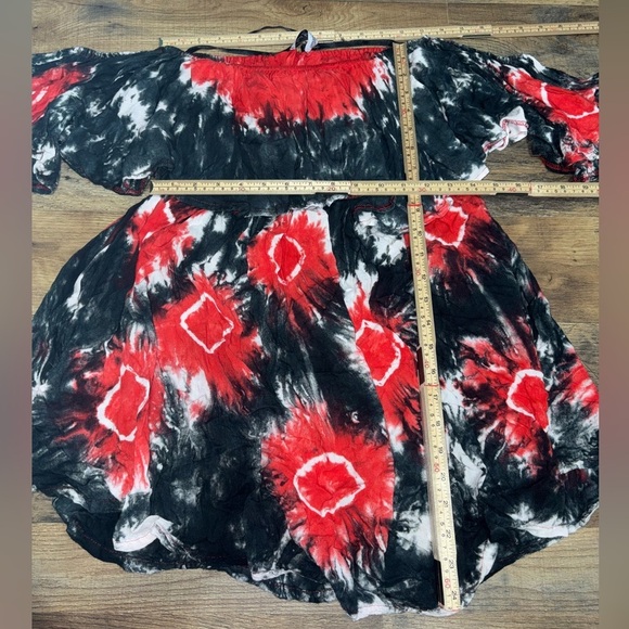 🖤 Just From Bali Tie-Dye Off-Shoulder Dress - Free Size 🖤 - Picture 3 of 5